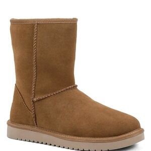 Koolaburra By UGG Boot Chestnut Brown‎ Pull On Suede Womens 5 New